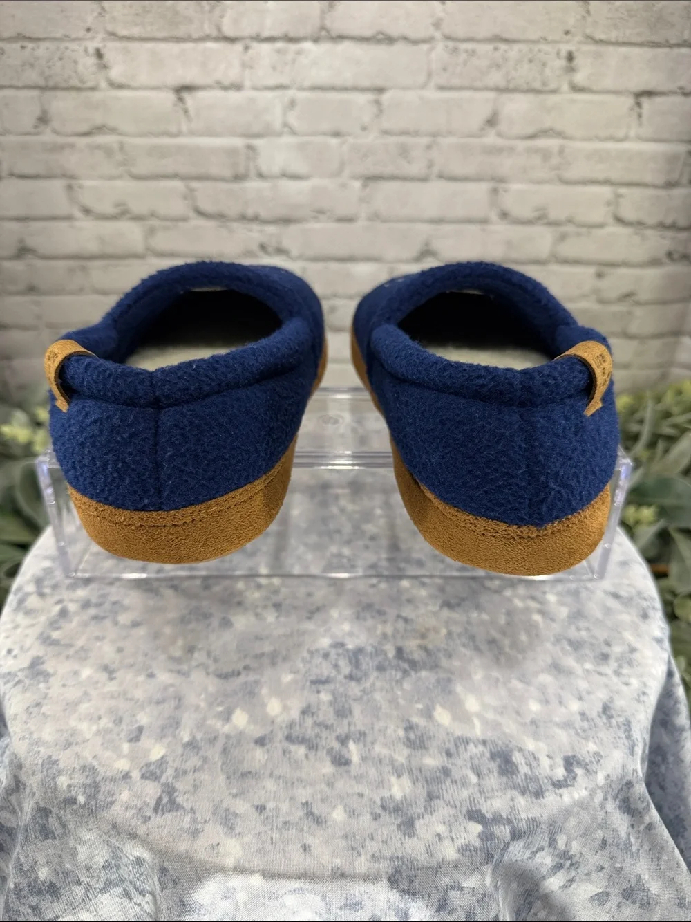 LIFE IS GOOD “Choose Kindness” Navy Blue Soft Plush Cozy Slippers - Boys 2💙EUC
